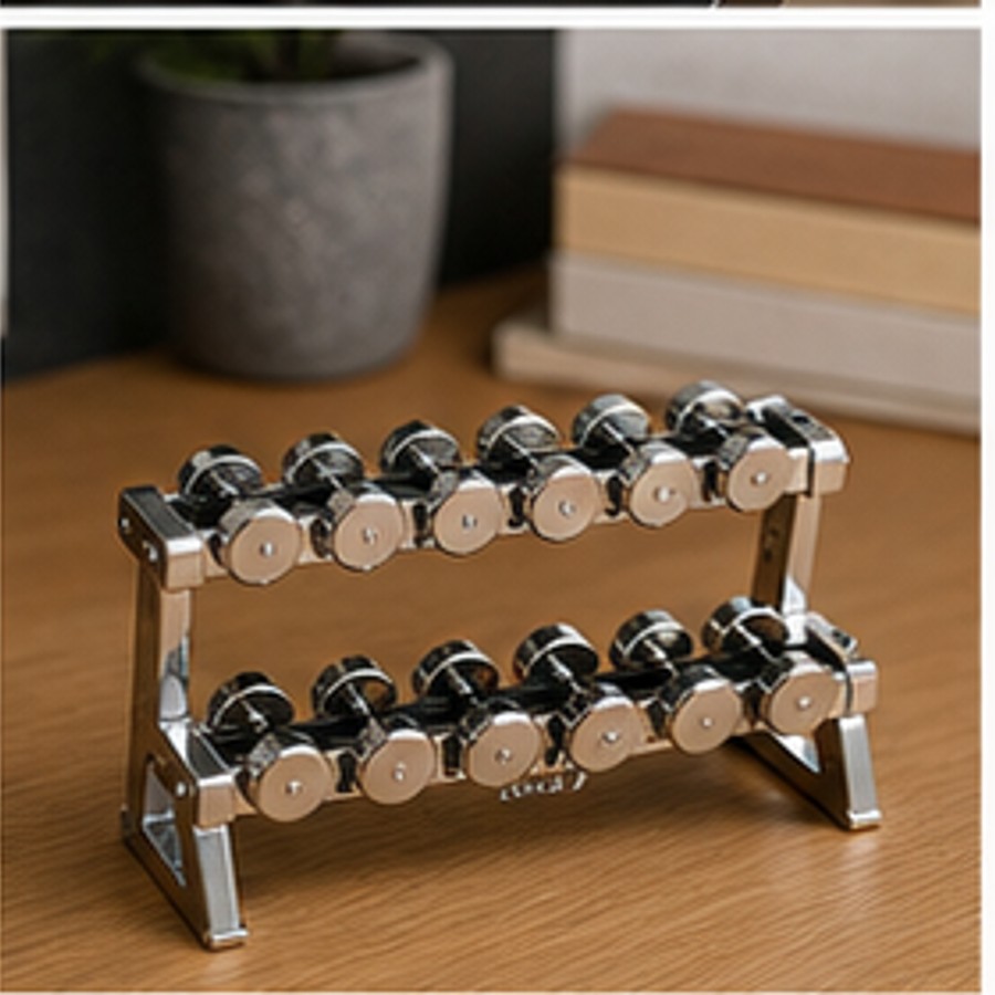 Customer photo showing WDER mini gym equipment model in home, desk, or shelf display scene 10