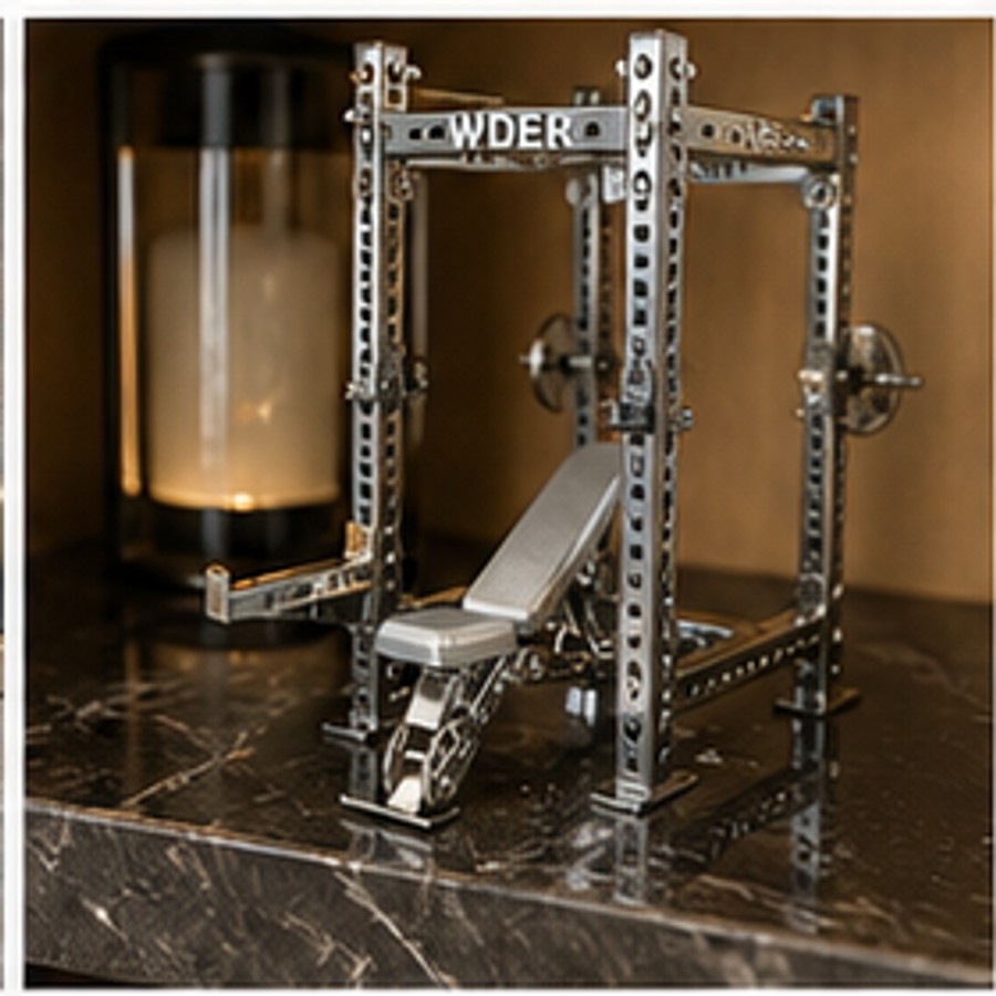 Customer photo showing WDER mini gym equipment model in home, desk, or shelf display scene 12
