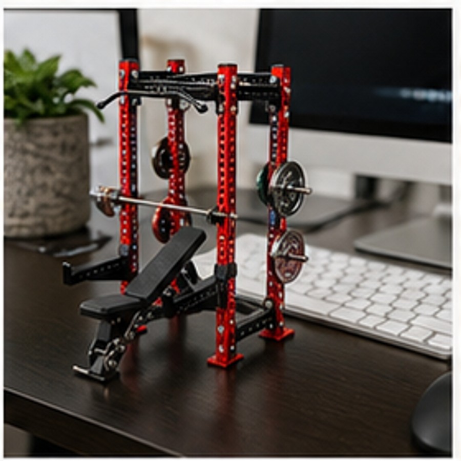 Customer photo showing WDER mini gym equipment model in home, desk, or shelf display scene 14