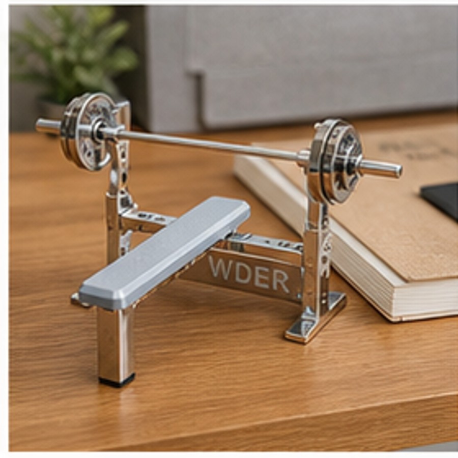 Customer photo showing WDER mini gym equipment model in home, desk, or shelf display scene 16