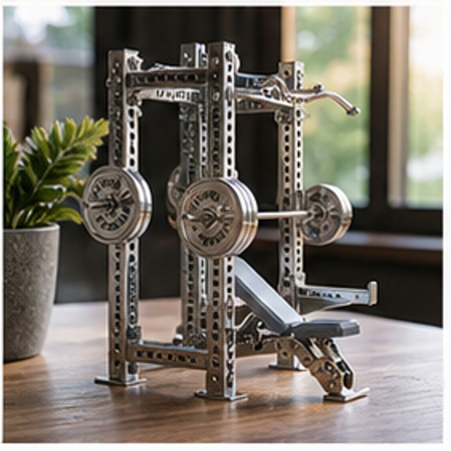 Customer photo showing WDER mini gym equipment model in home, desk, or shelf display scene 20